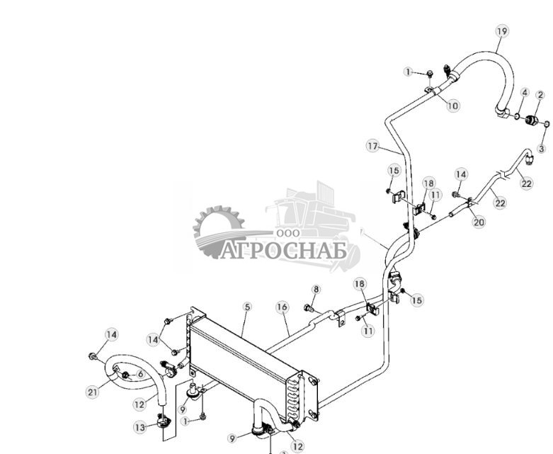 ТРУБОПРОВОДЫ ОХЛАДИТЕЛЯ ГИДРАВЛИЧЕСКОГО МАСЛА - ST305211 366.jpg